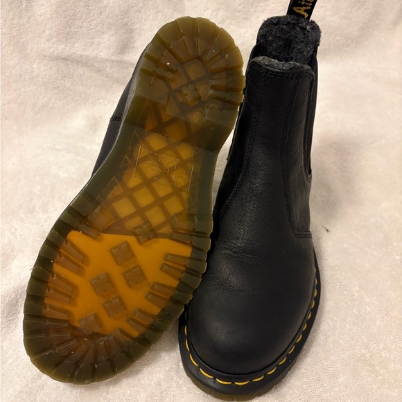 Dr. Martens Black Fleece-Lined Boots - Picture 7 of 9